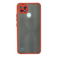 Newface Realme C21 Kılıf Montreal Silikon Kapak - Kırmızı