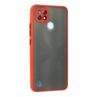 Newface Realme C21 Kılıf Montreal Silikon Kapak - Kırmızı