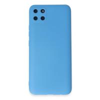 Newface Realme C11 Kılıf Nano içi Kadife Silikon - Mavi