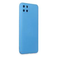 Newface Realme C11 Kılıf Nano içi Kadife Silikon - Mavi