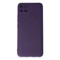 Newface Realme C11 Kılıf Nano içi Kadife Silikon - Mor