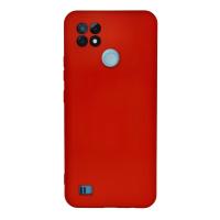 Newface Realme C21 Kılıf Nano içi Kadife Silikon - Kırmızı