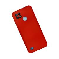 Newface Realme C21 Kılıf Nano içi Kadife Silikon - Kırmızı