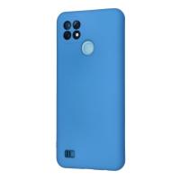 Newface Realme C21 Kılıf Nano içi Kadife Silikon - Mavi