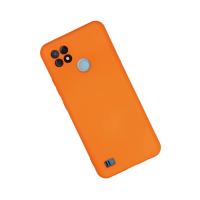 Newface Realme C21 Kılıf Nano içi Kadife Silikon - Turuncu