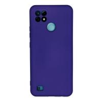 Newface Realme C21 Kılıf Nano içi Kadife Silikon - Mor