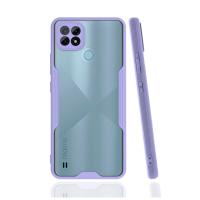 Newface Realme C21 Kılıf Platin Silikon - Lila