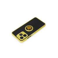 Newface Realme C53 Kılıf Montreal Yüzüklü Silikon Kapak - Sarı