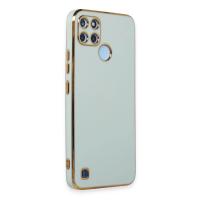 Newface Realme C25Y Kılıf Volet Silikon - Açık Yeşil