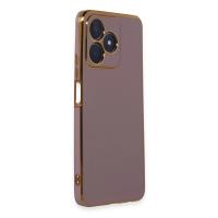 Newface Realme C53 Kılıf Volet Silikon - Mor