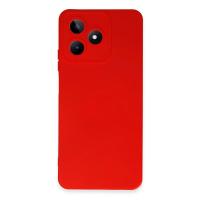 Newface Realme C53 Kılıf Nano içi Kadife Silikon - Kırmızı