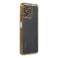 Newface Realme C53 Kılıf Razer Lensli Silikon - Gold