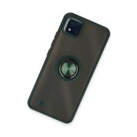 Newface Realme C11 2021 Kılıf Montreal Yüzüklü Silikon Kapak - Yeşil