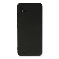 Newface Realme C11 2021 Kılıf Nano içi Kadife Silikon - Siyah