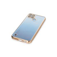 Newface Realme C25Y Kılıf Razer Lensli Silikon - Gold