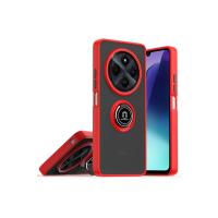 Newface Realme C75 4G Kılıf Montreal Yüzüklü Silikon Kapak - Kırmızı