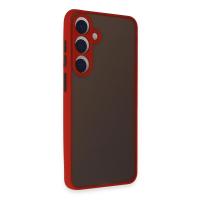 Newface Samsung Galaxy S24 Kılıf Montreal Silikon Kapak - Kırmızı