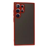 Newface Samsung Galaxy S24 Ultra Kılıf Montreal Silikon Kapak - Kırmızı