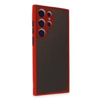 Newface Samsung Galaxy S24 Ultra Kılıf Montreal Silikon Kapak - Kırmızı