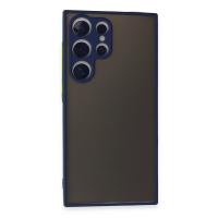 Newface Samsung Galaxy S24 Ultra Kılıf Montreal Silikon Kapak - Lacivert