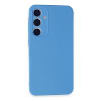 Newface Samsung Galaxy A35 5G Kılıf Nano içi Kadife Silikon - Mavi