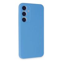 Newface Samsung Galaxy A35 5G Kılıf Nano içi Kadife Silikon - Mavi