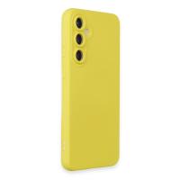 Newface Samsung Galaxy S24 Kılıf Nano içi Kadife Silikon - Sarı