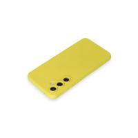 Newface Samsung Galaxy S24 Kılıf Nano içi Kadife Silikon - Sarı