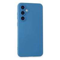 Newface Samsung Galaxy S24 Kılıf Nano içi Kadife Silikon - Mavi