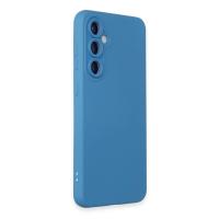Newface Samsung Galaxy S24 Kılıf Nano içi Kadife Silikon - Mavi