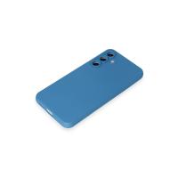 Newface Samsung Galaxy S24 Kılıf Nano içi Kadife Silikon - Mavi