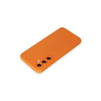 Newface Samsung Galaxy S24 Kılıf Nano içi Kadife Silikon - Turuncu