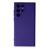 Newface Samsung Galaxy S24 Ultra Kılıf Nano içi Kadife Silikon - Mor