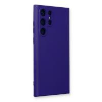 Newface Samsung Galaxy S24 Ultra Kılıf Nano içi Kadife Silikon - Mor