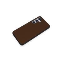 Newface Samsung Galaxy S24 Kılıf Taft Kapak - Kahverengi