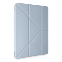 Newface Samsung Galaxy Tab A9 Plus Kılıf Kalemlikli Mars Tablet Kılıfı - Mavi