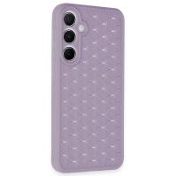 Newface Samsung Galaxy A25 5G Kılıf Petek Silikon Kapak - Lila