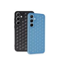 Newface Samsung Galaxy A35 5G Kılıf Petek Silikon Kapak - Mavi