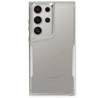 Newface Samsung Galaxy S23 Ultra Kılıf Boyi Silikon Kapak - Gümüş