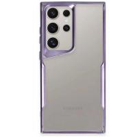 Newface Samsung Galaxy S24 Ultra Kılıf Boyi Silikon Kapak - Derin Mor