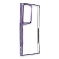 Newface Samsung Galaxy S24 Ultra Kılıf Boyi Silikon Kapak - Derin Mor