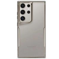 Newface Samsung Galaxy S24 Ultra Kılıf Boyi Silikon Kapak - Titan Gri