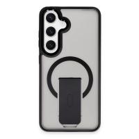 Newface Samsung Galaxy S24 Tork Magsafe Standlı Kapak - Siyah