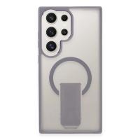Newface Samsung Galaxy S23 Ultra Tork Magsafe Standlı Kapak - Lila