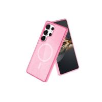 Newface Samsung Galaxy S23 Ultra Kılıf Glow Magsafe Kapak - Pembe