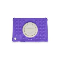 Newface Samsung Galaxy Tab A9 Kılıf Patpat El Tutma Aparatlı Standlı Tablet Silikon - Mor