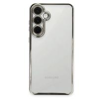 Newface Samsung Galaxy S24 FE Kılıf Razer Lensli Silikon - Gümüş