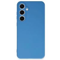 Newface Samsung Galaxy S24 FE Kılıf Nano içi Kadife Silikon - Mavi