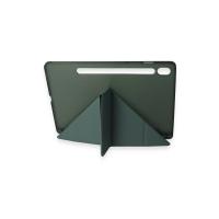 Newface Samsung Galaxy T870 Tab S7 11 Kılıf Kalemlikli Mars Tablet Kılıfı - Koyu Yeşil