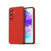 Newface Samsung Galaxy A16 5G Kılıf Nano içi Kadife Silikon - Kırmızı